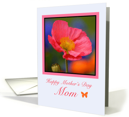 Mom, Mother's Day, Pink Poppy card (1270856)