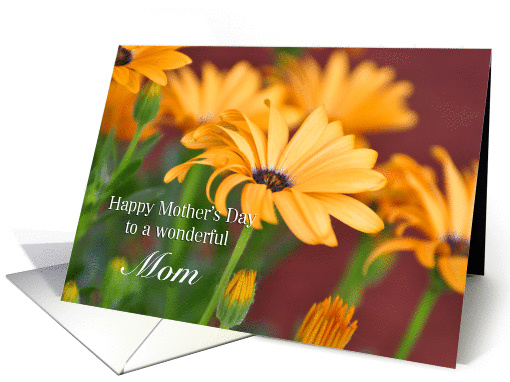Mom, Mother's Day, Orange Daisies card (1271036)