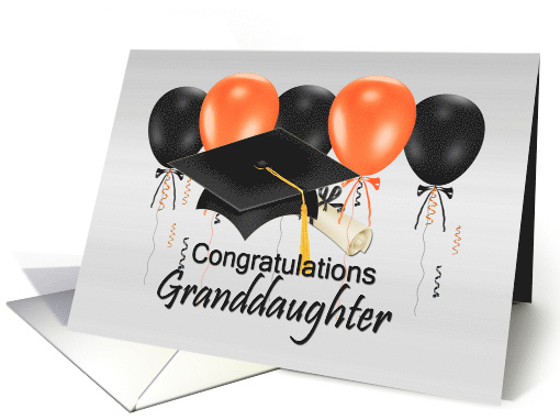 Graduation Congratulations Granddaughter, grad hat,... (1281594)