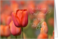 Dear Friend Birthday, Tulips card