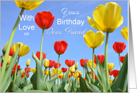 Dear Friend Birthday, Tulips card