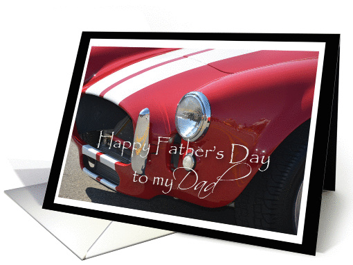 Father's Day Dad, Red car card (1285090)