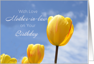 Mother-in-law Birthday, Tulips card