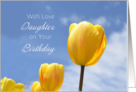 Daughter Birthday, Tulips card