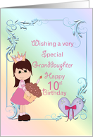 Granddaughter 10th Birthday, Princess card