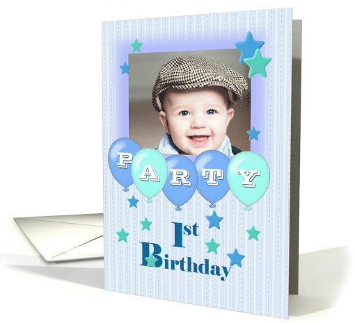 Photo 1st Birthday Party Invitation card (1290518)