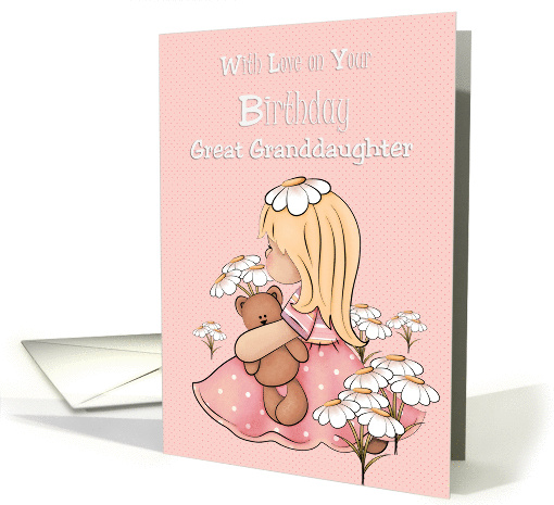 Great Granddaughter Birthday, with love card (1294006)