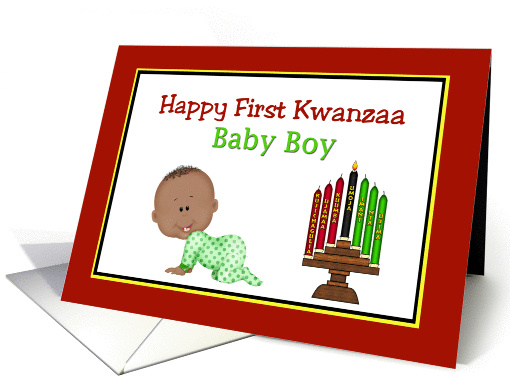 Happy First Kwanzaa Baby Boy card (1294410)