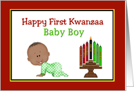 Happy First Kwanzaa Baby Boy card