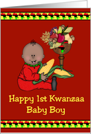 Happy First Kwanzaa Baby Boy card