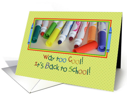 Back to School, markers card (1312538)
