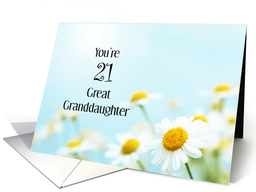 Great Granddaughter's 21st Birthday card (1323450)