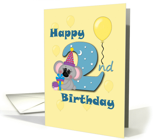 Happy 2nd Birthday, Koala bear card (1326308)