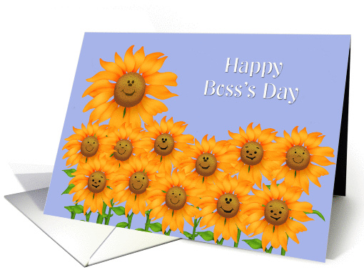 Happy Boss's DayHumor, Sunflowers card (1332020)