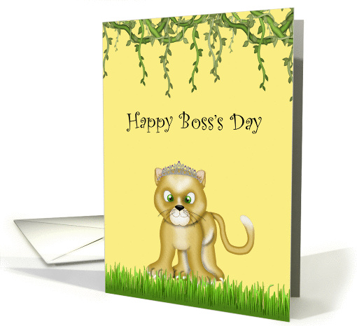 Happy Boss's Day, Lioness card (1332044)
