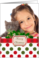 Merry Christmas Gift Photo card