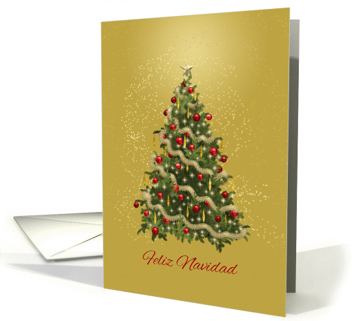 Spanish Merry Christmas Tree card (1347140)