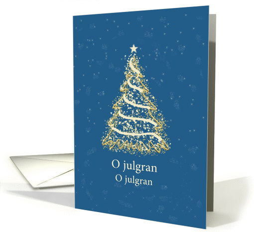 Swedish Blue and Gold Christmas Tree card (1349456)