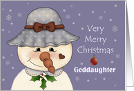 Very Merry Christmas Goddaughter card