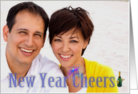 New Year Cheers Custom Photo Card