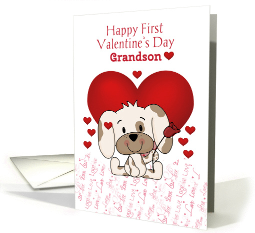 First Valentine's Day Grandson card (1351778)