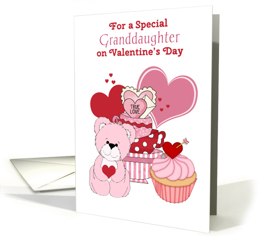 For a Special Granddaughter on Valentine's Day card (1351792)