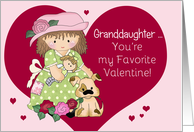 Granddaughter Favorite Valentine card
