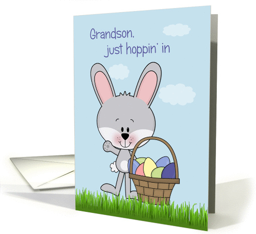 Grandson Hoppin Easter card (1357860)