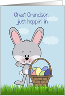 Great Grandson Hoppin’ Easter card