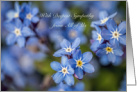 Deepest Sympathy from All of Us, blue flowers card