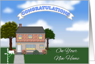 Congratulations on Your New Home card