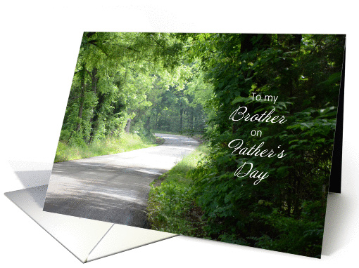 Brother, Father's Day, Country Road card (1381838)