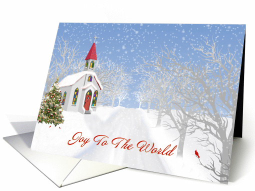 Joy To the World, Church in Country Christmas card (1415110)