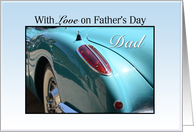 Happy Father’s Day, Dad, blue car card