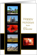 Happy Holidays from Tucson, collage of photos on white card