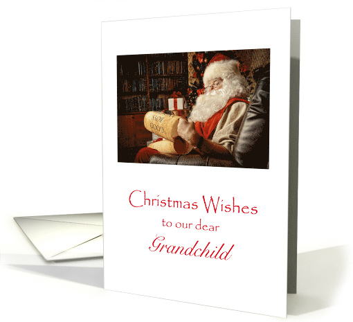 Christmas Wishes, Dear Grandchild card (1506144)