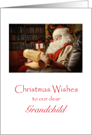 Christmas Wishes, Dear Grandchild card