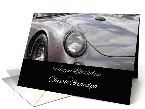 Happy Birthday, Classic Grandpa, Car card (1560396)