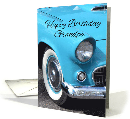 Happy Birthday, Grandpa, Blue Car card (1560432)