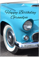Happy Birthday, Grandpa, Blue Car card