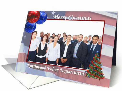 Police Department Custom Christmas Photo card (1587790)