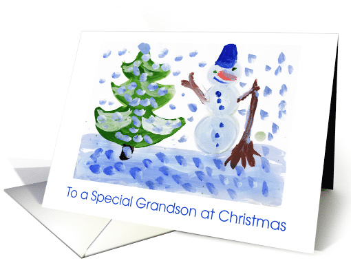 Christmas For A Special Grandson card (1701358)