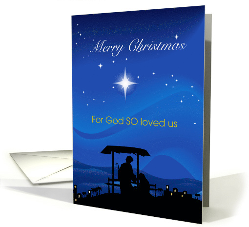 Nativity, For God SO Loved Us card (1715148)