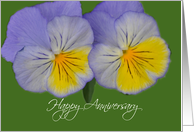 Anniversary Pansies card