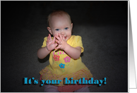 Happy Birthday Baby card