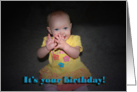 Happy Birthday Baby card