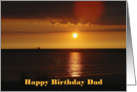 Happy Birthday Dad Sunset card