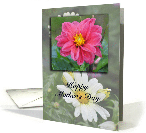 Mother's Day Flowers, Dahlia and Daisy card (787717)