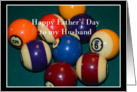 Pool Balls, Happy Father’s Day Husband card