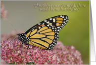 Butterfly change, Thinking of You card
